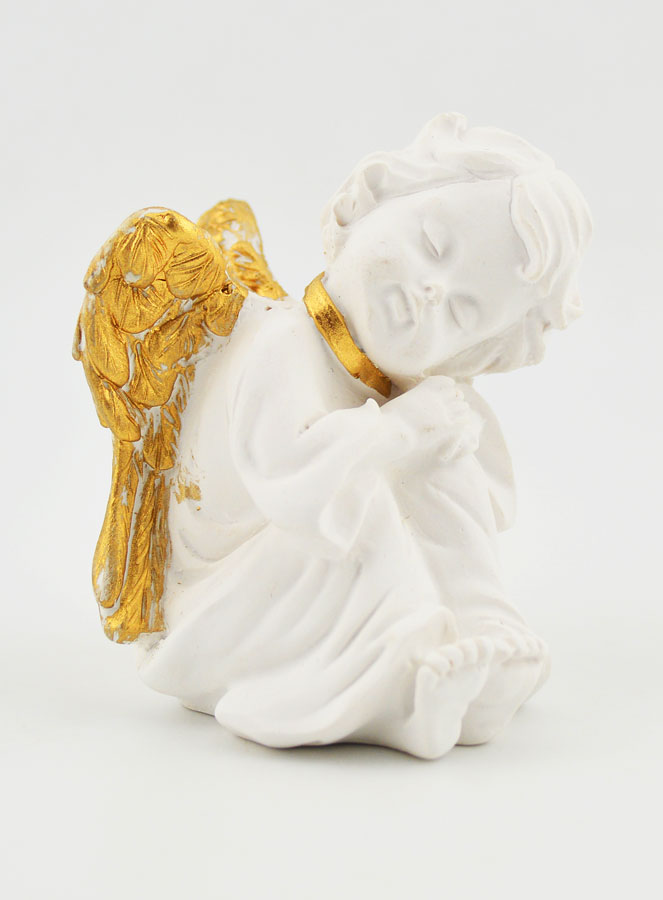 Statue Religieuse Ange Assis 6,5cm (pic 1)