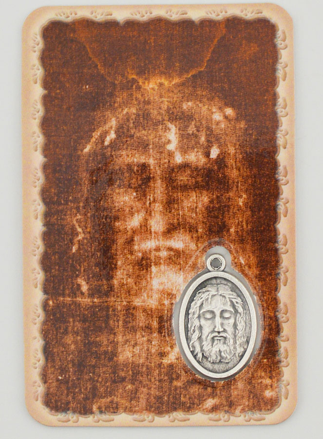 Carte de Prière & Médaille - Saint Suaire (pic 1)