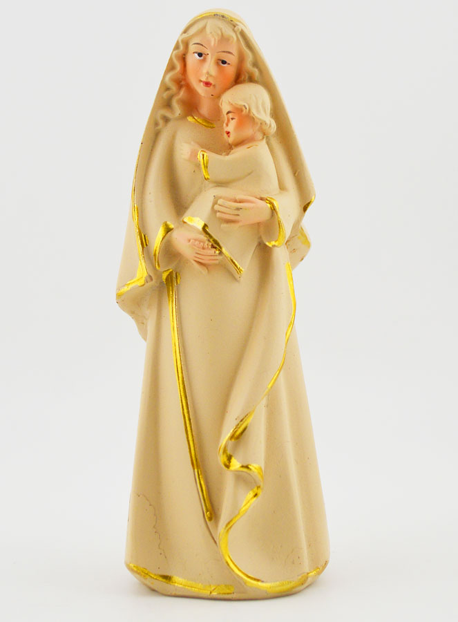 Statue Vierge à l'Enfant - 12cm (pic 1)