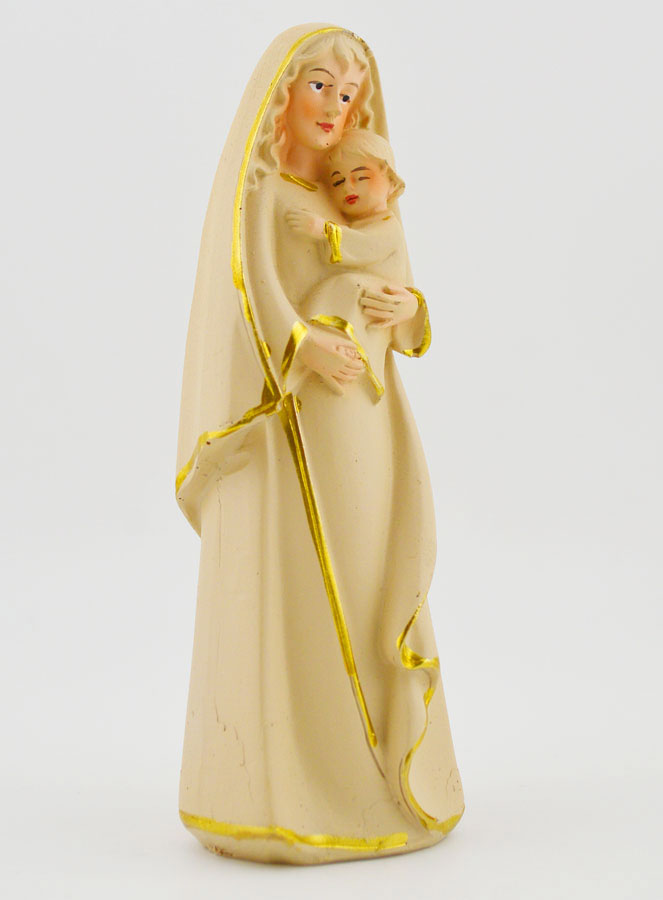Statue Vierge à l'Enfant - 12cm (pic 2)