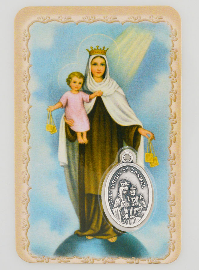 Carte de Prière & Médaille - Notre Dame du Mont Carmel (pic 1)