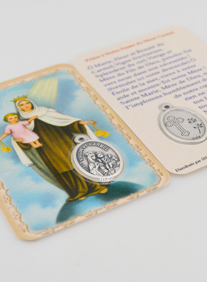 Carte de Prière & Médaille - Notre Dame du Mont Carmel (pic 4)