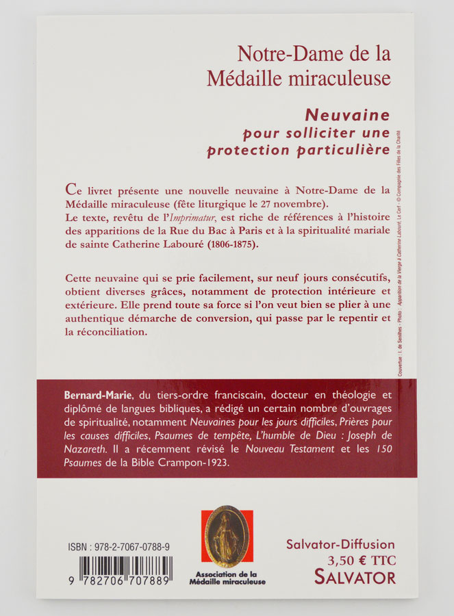 Livret de Neuvaine à Notre Dame de la Médaille Miraculeuse (pic 2)