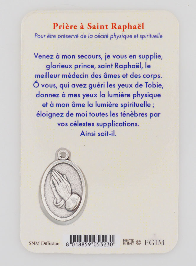 Carte de Prière & Médaille - Saint Raphaël (pic 2)