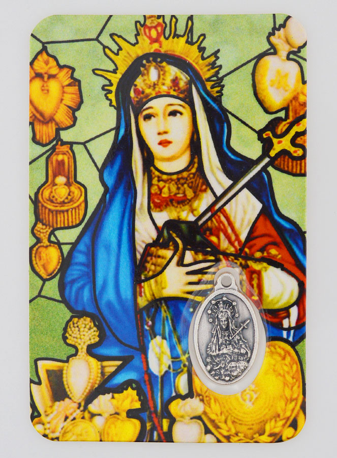 Carte de Prière & Médaille - Notre Dame des Douleurs (pic 1)