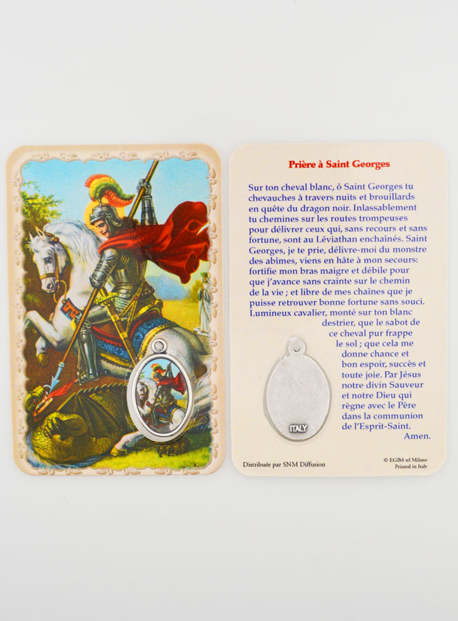 Carte de Prière & Médaille - Saint Georges (pic 3)
