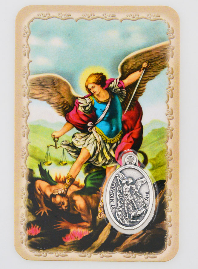 Carte de Prière & Médaille - Saint Michel Archange (pic 1)