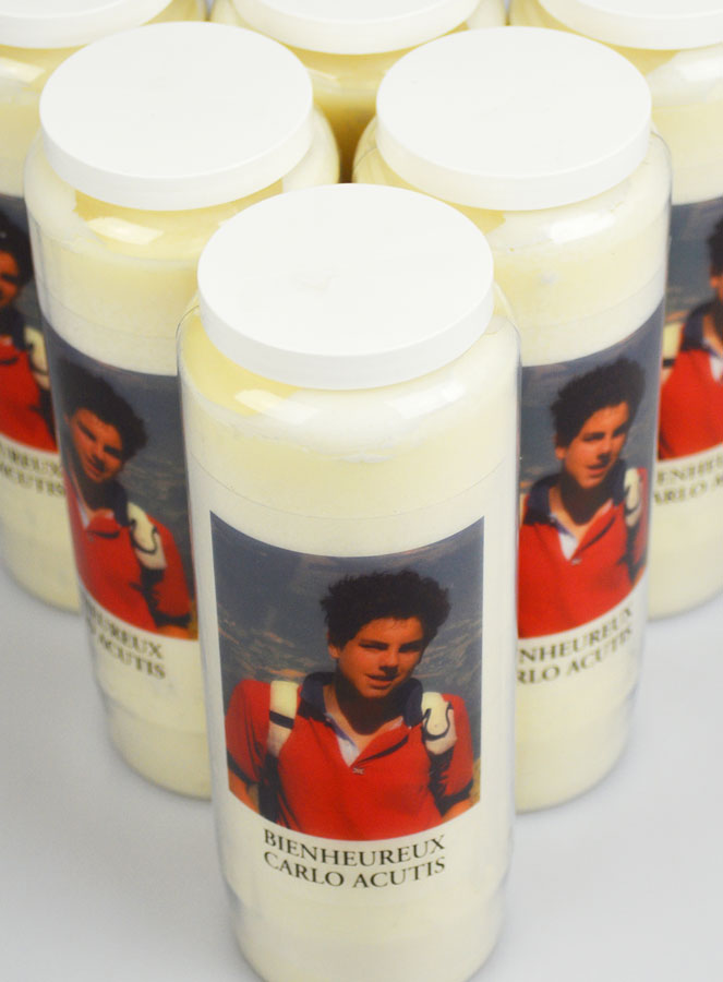Lot de 6 Bougies de Neuvaine à Carlo Acutis (pic 4)