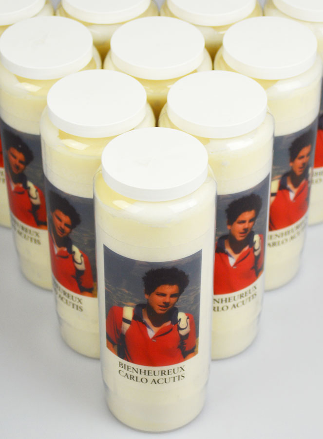 Lot de 10 Bougies de Neuvaine à Carlo Acutis (pic 4)
