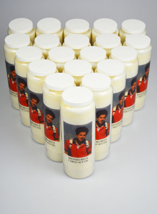 Lot de 20 Bougies de Neuvaine à Carlo Acutis (pic 2)