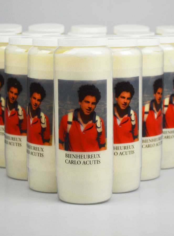 Lot de 20 Bougies de Neuvaine à Carlo Acutis (pic 3)