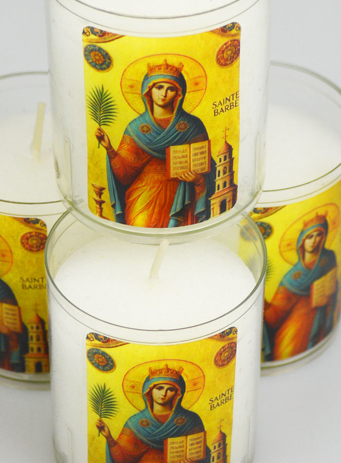 Lot de 4 Bougies Veilleuses Sainte Barbe (pic 4)