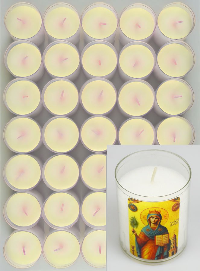 Lot de 10 Bougies Veilleuses Sainte Barbe (pic 2)