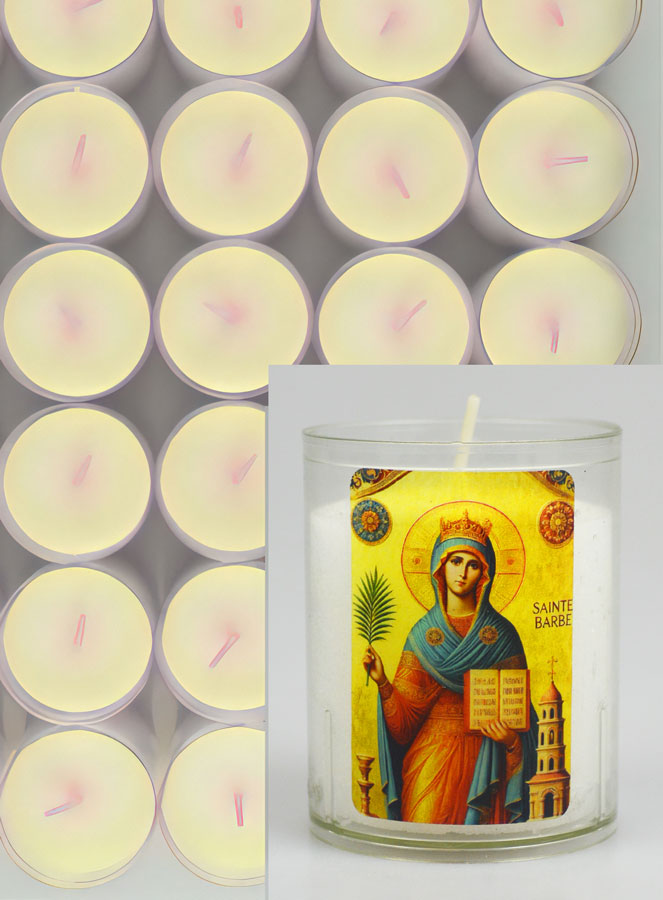 Lot de 10 Bougies Veilleuses Sainte Barbe (pic 3)