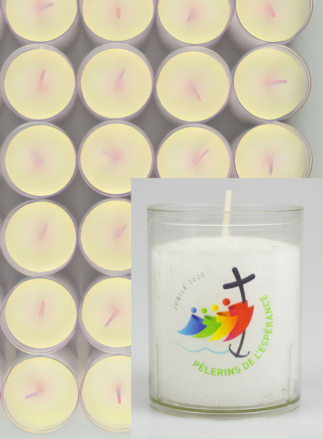 Lot de 48 Bougies Veilleuses Jubilé 2025 - Pèlerins de l'Espérance (pic 3)