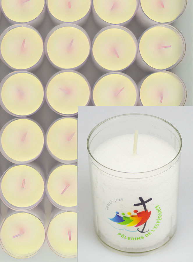 Lot de 48 Bougies Veilleuses Jubilé 2025 - Pèlerins de l'Espérance (pic 4)