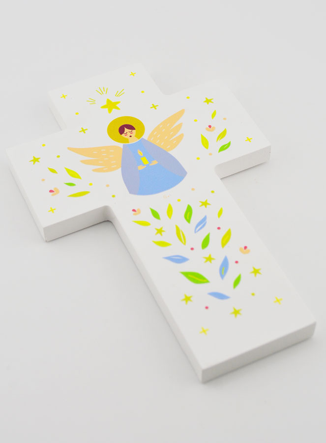 Croix en Bois Louanges - Ange Gardien (pic 3)
