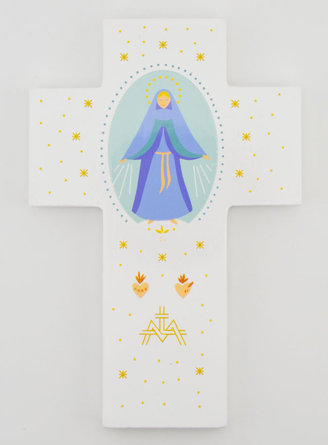 Croix en Bois Louanges - Vierge Miraculeuse (pic 1)