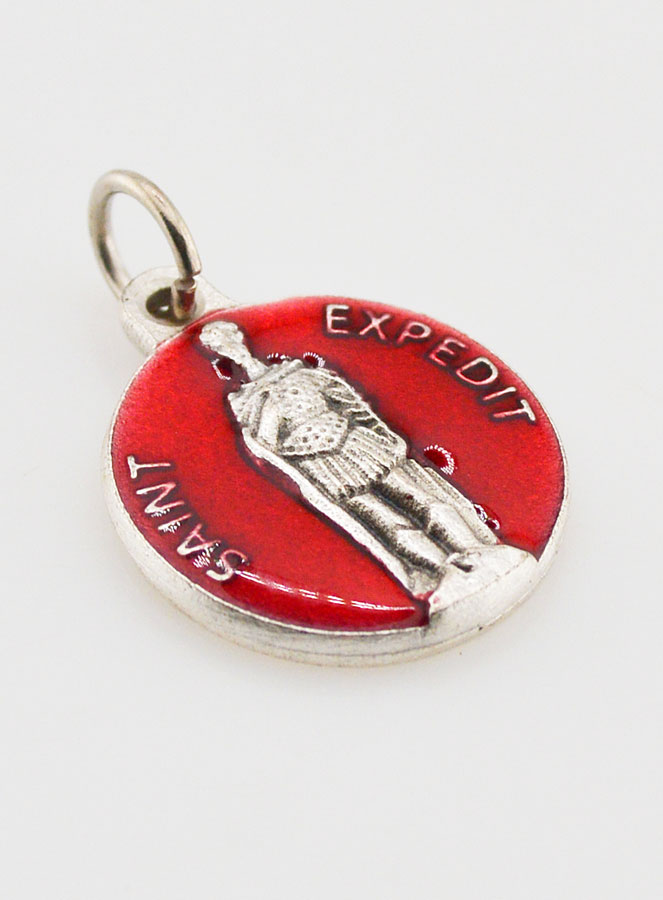 Médaille de Saint Expédit Rouge 18mm (pic 3)
