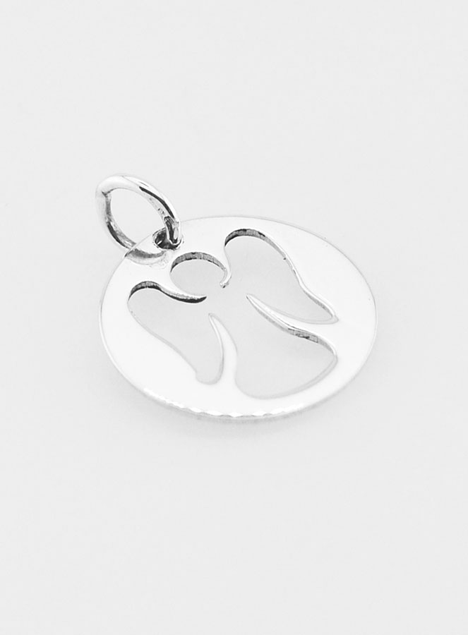 Médaille de Baptême Fille en Argent - Ange Gardien (pic 3)