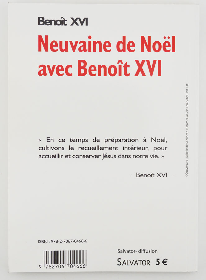 Livret de Neuvaine - Neuvaine de Noël avec Benoît XVI (pic 2)