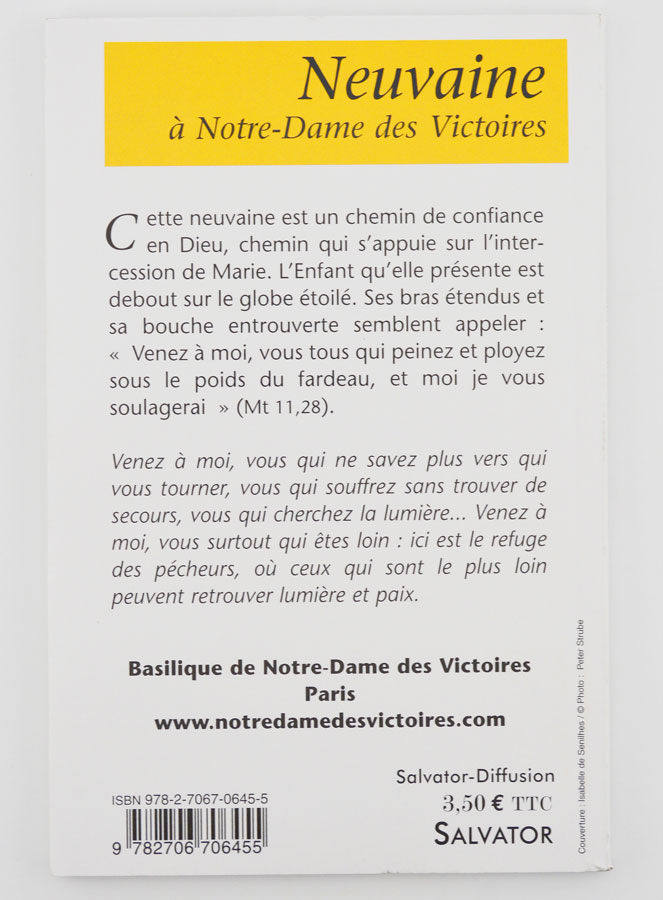Livret de Neuvaine à Notre Dame des Victoires (pic 2)