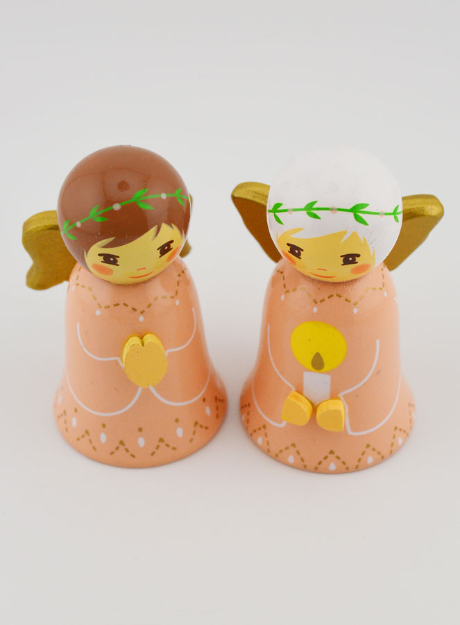 Crèche de Noël - Anges Roses Prière & Bougie (pic 2)