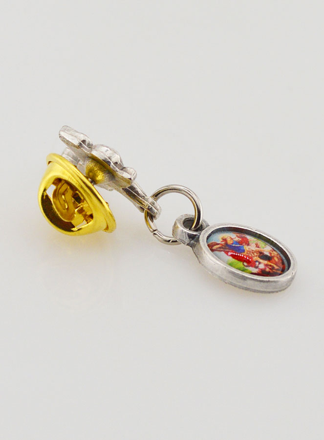 Pin's Médaille Saint Michel Archange - 3cm (pic 4)