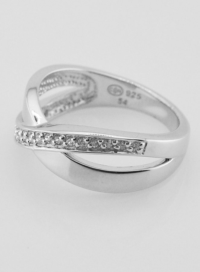Bague Anneau Fiançailles T54 Argent Massif (pic 2)