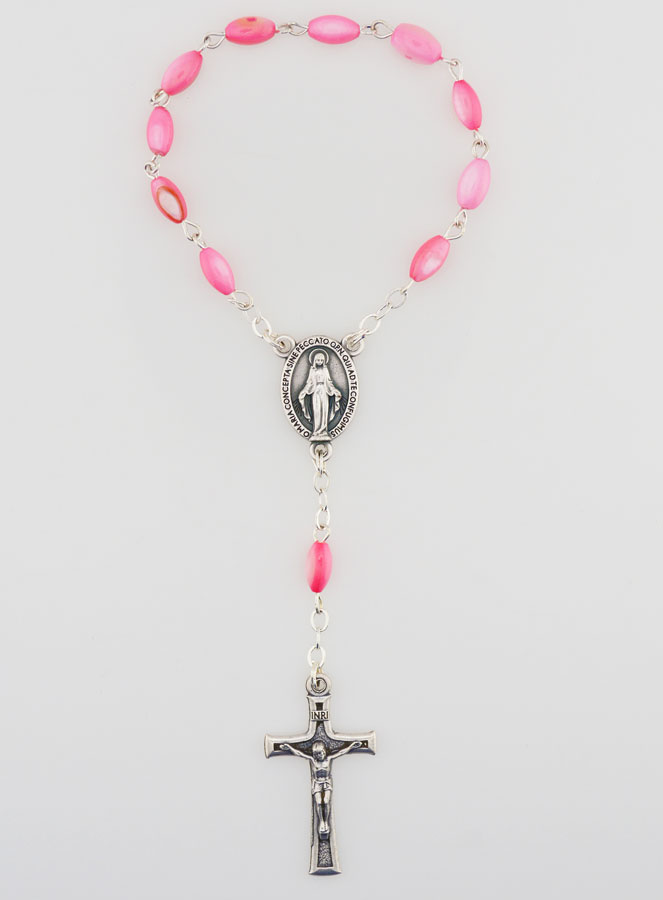 Dizainier en Nacre Vierge Miraculeuse - Rose (pic 1)
