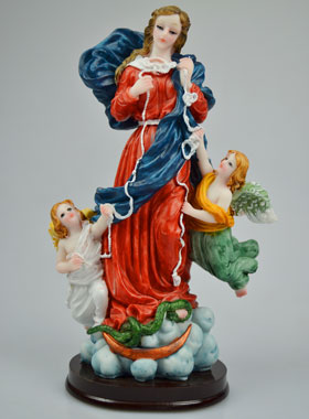 Statue Marie qui Défait les Noeuds - 22cm (pic 1)