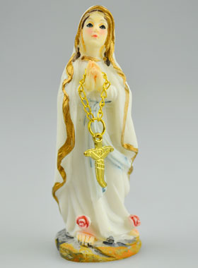 Statue Notre Dame de Lourdes - 8cm (pic 1)