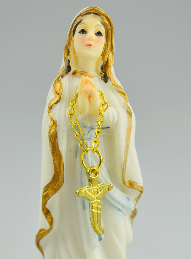 Statue Notre Dame de Lourdes - 8cm (pic 3)