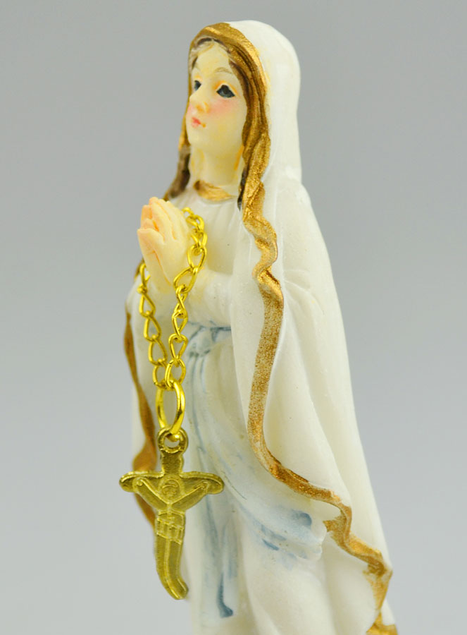 Statue Notre Dame de Lourdes - 8cm (pic 4)