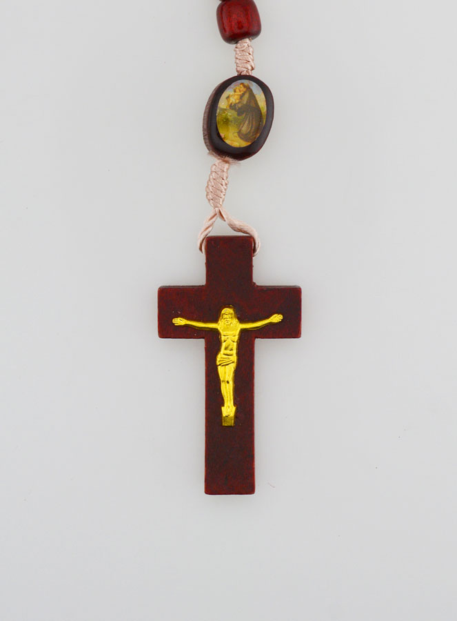 Chapelet Saint Antoine - Grains en Bois (pic 3)