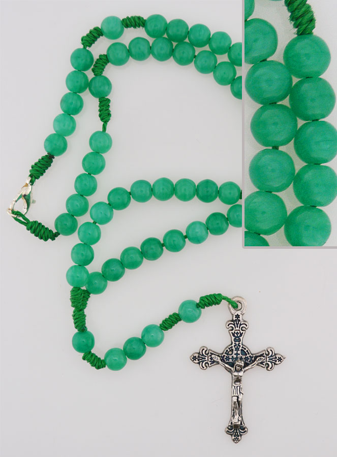 Chapelet Enfant en Perles de Verre - Vert (pic 1)