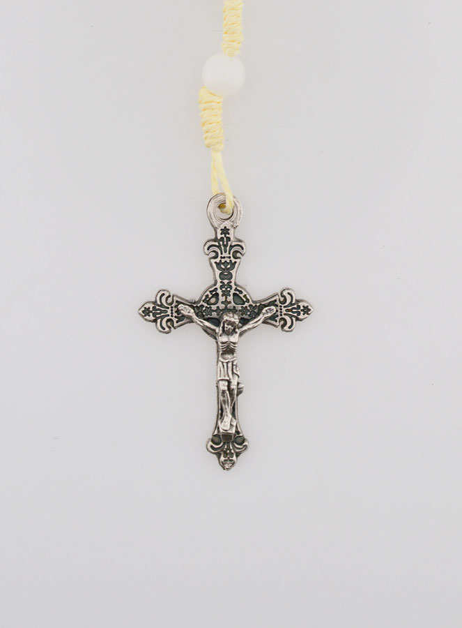 Chapelet Enfant en Perles de Verre - Blanc (pic 3)