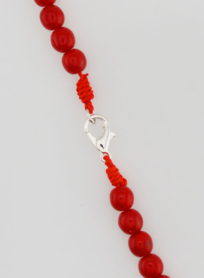 Chapelet Enfant en Perles de Verre - Rouge (pic 4)