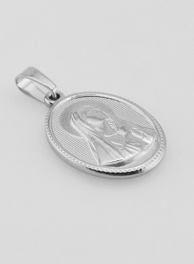 Médaille Sainte Bernadette en Acier Inoxydable - 21mm (pic 3)