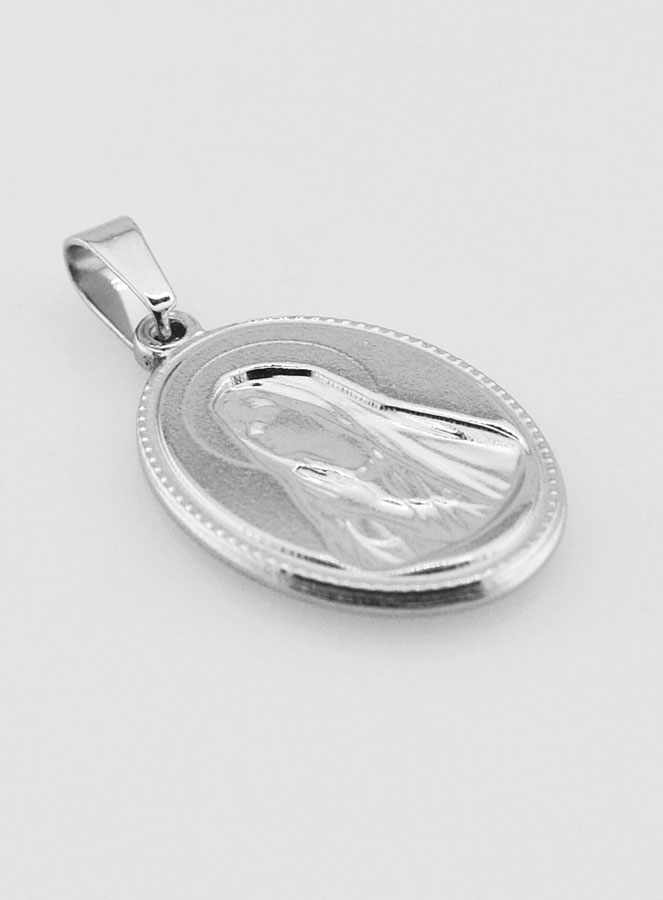 Médaille Sainte Bernadette en Acier Inoxydable - 21mm (pic 4)