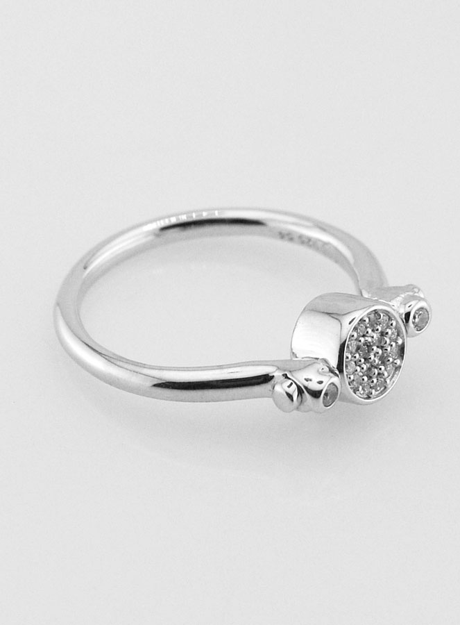 Bague en Argent Massif Solitaire - T54 (pic 2)