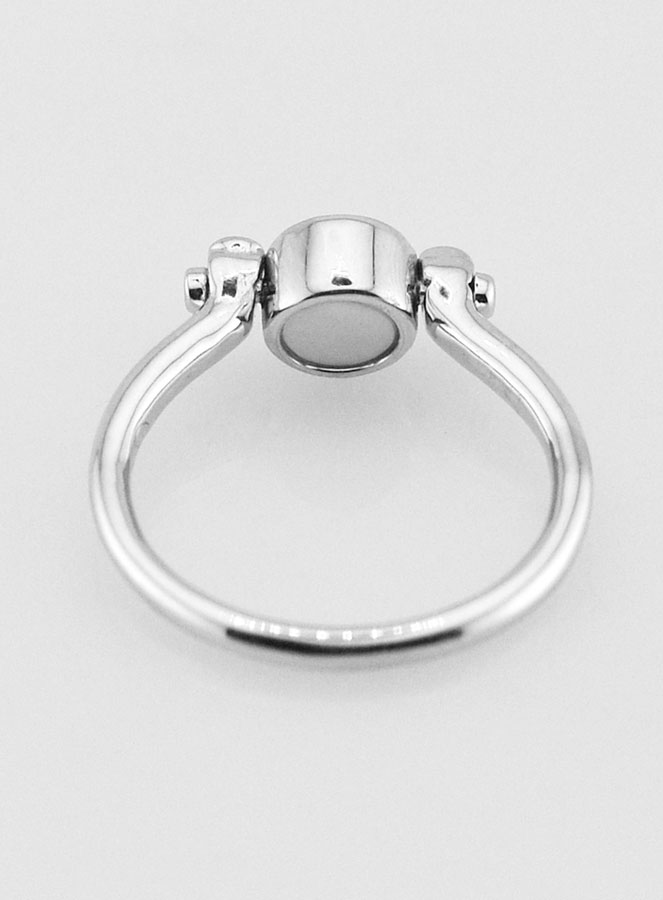 Bague en Argent Massif Solitaire - T54 (pic 4)
