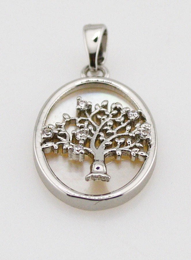 Pendentif en Nacre - Arbre de Vie (pic 2)