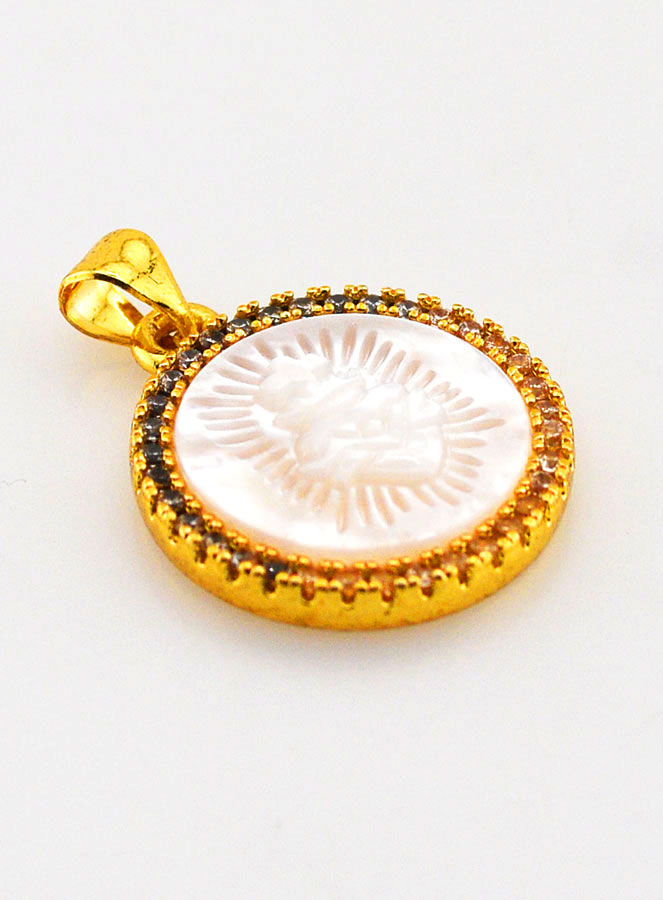 Pendentif en Nacre Ex-Voto 22mm (pic 3)