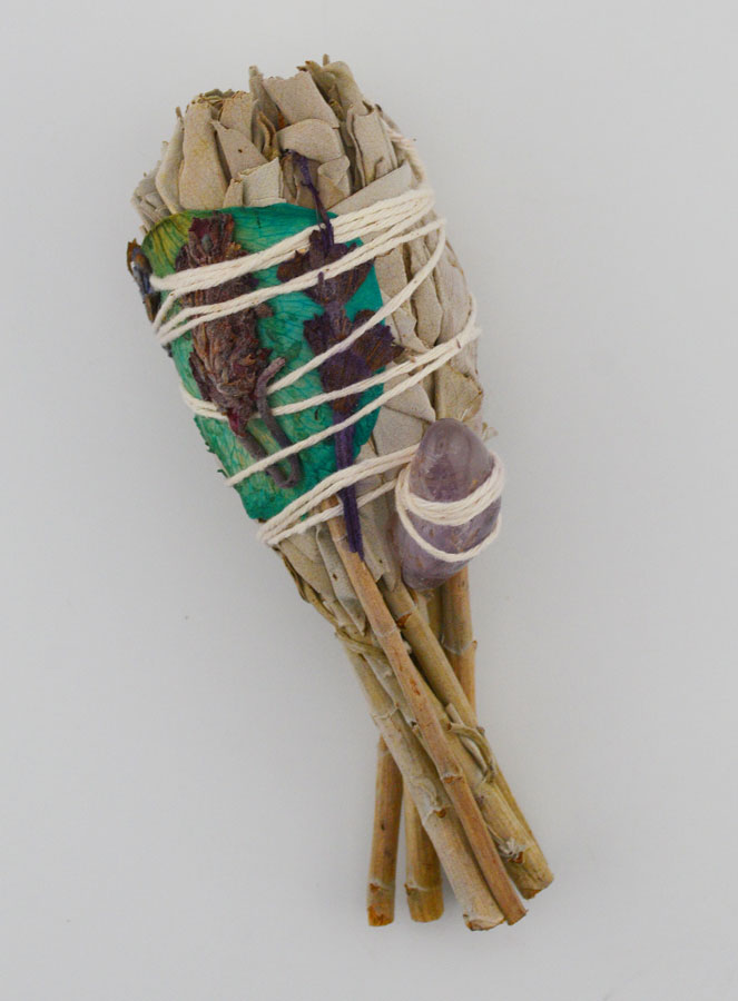 Smudge Torche de Sauge Blanche Lavande & Améthyste (pic 1)