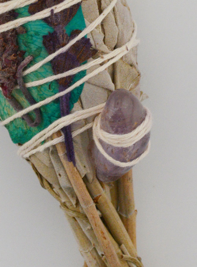 Smudge Torche de Sauge Blanche Lavande & Améthyste (pic 3)