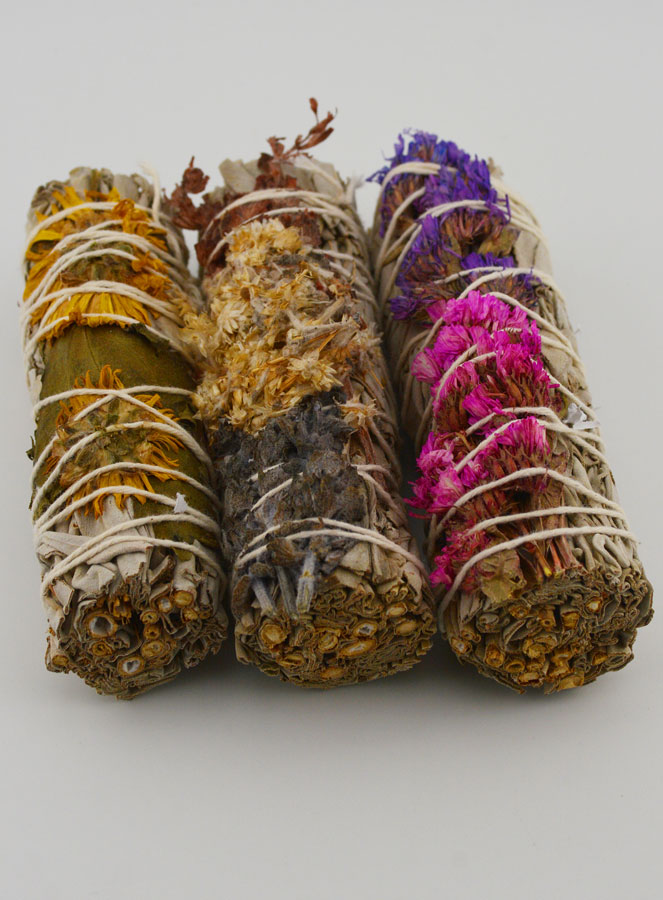 Set de 3 Smudges de Sauge & Pétales Douceur (pic 2)
