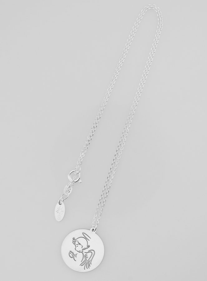 Collier Religieux en Argent - Ange Ajouré (pic 2)