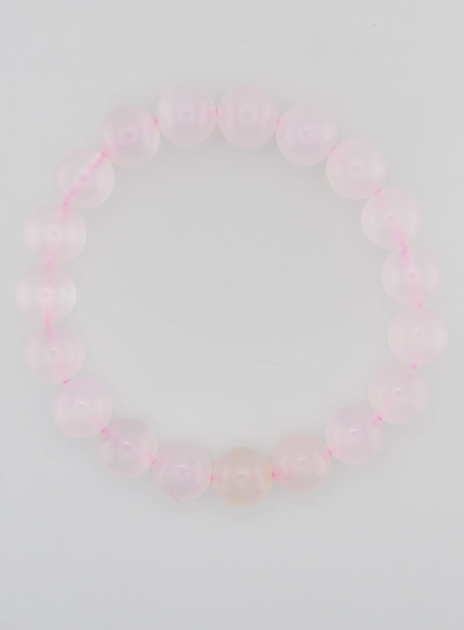 Bracelet en Pierre Naturelle de Calcite Rose - 10mm (pic 1)