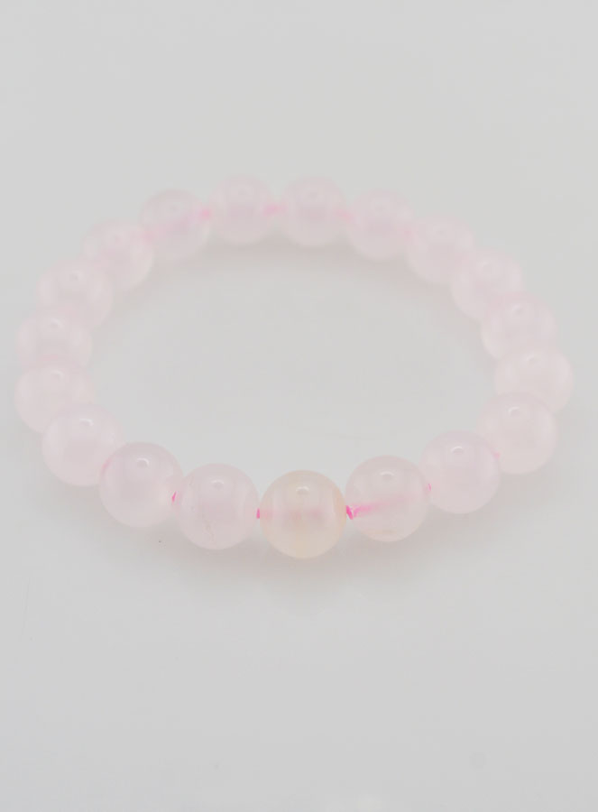 Bracelet en Pierre Naturelle de Calcite Rose - 10mm (pic 2)